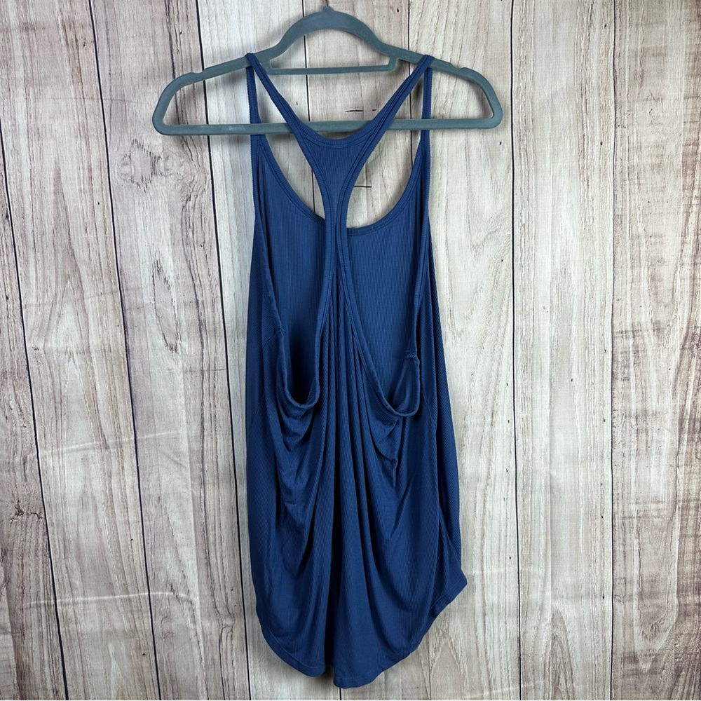 Make + Model Navy Racerback Tank Top - Picture 4 of 4
